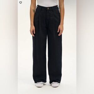 Lucy & Yak Cole - Baggy Wide Leg Jeans, Black, Size W38, Excellent condition